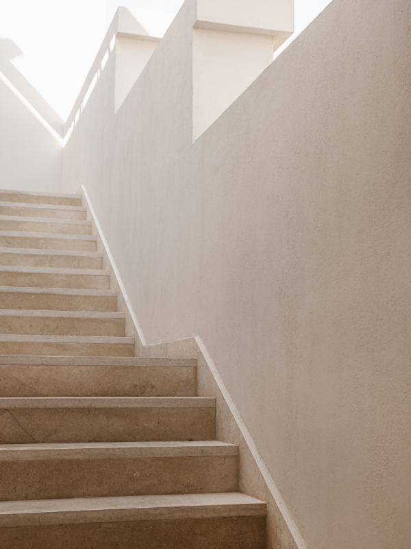 escalier extérieur en béton